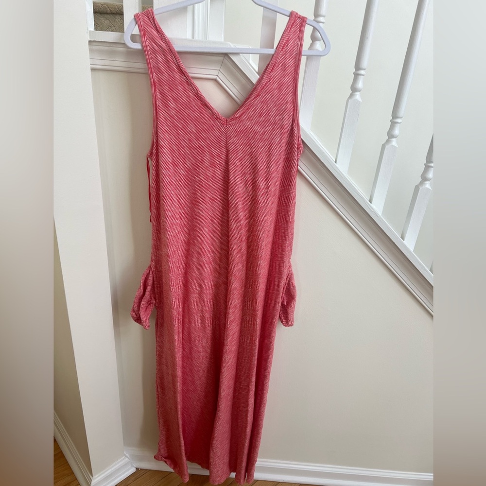 Sleeveless Pink Maxi Dress